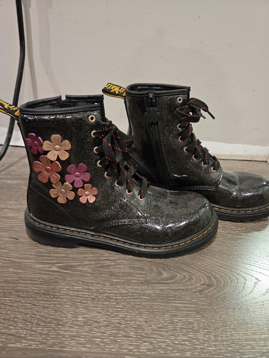 Dr. Martens Shoes - Dr. Martens Boots With Flower Accents